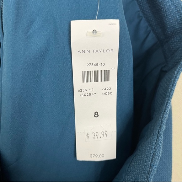 ANN TAYLOR NWT Textured Buttoned A-Line Skirt Womens Size 8 - Picture 5 of 6